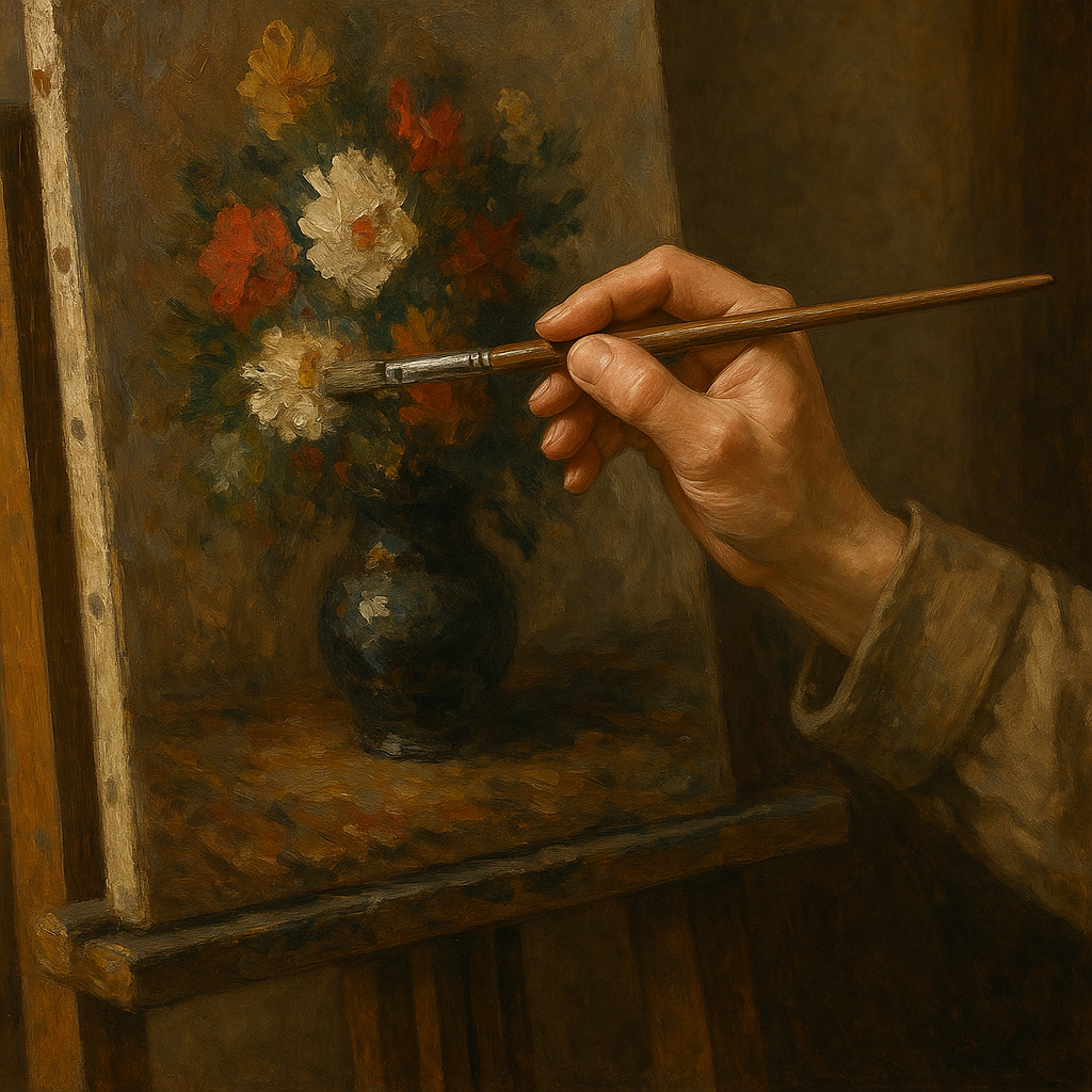 Brushwork: Precision and Texture in Paintings