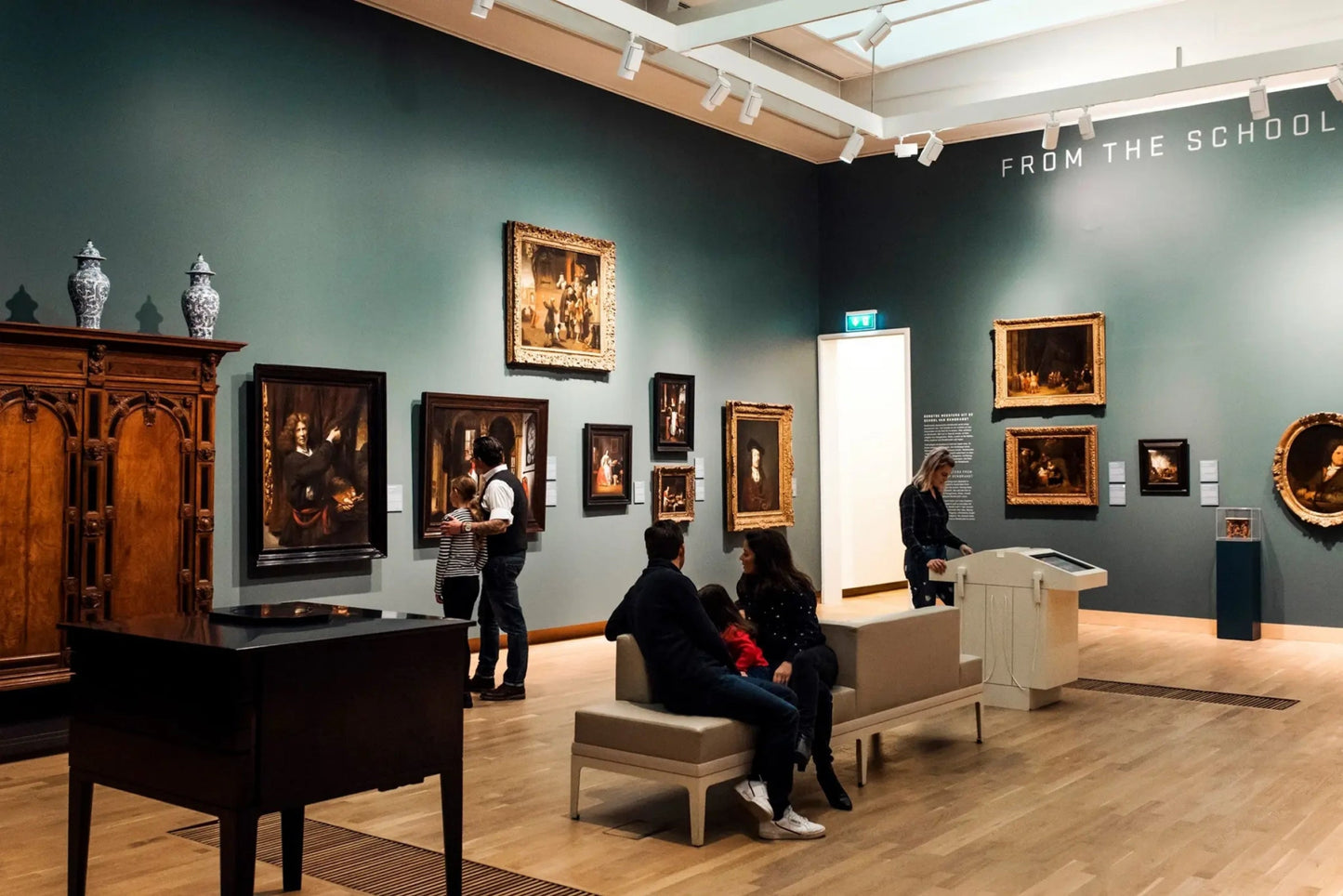 Dordrechts Museum internal view with classical art exhibition