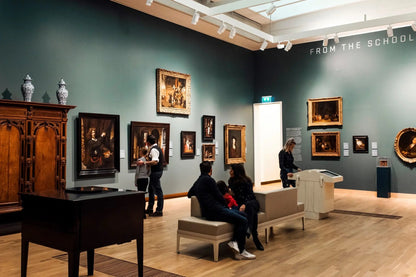 Dordrechts Museum internal view with classical art exhibition