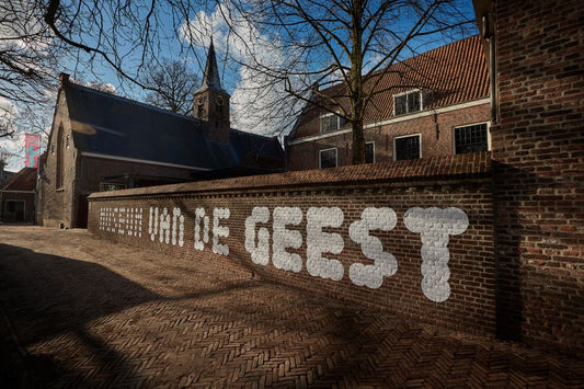 Museum van de Geest outside view with big letters in the front of the museum