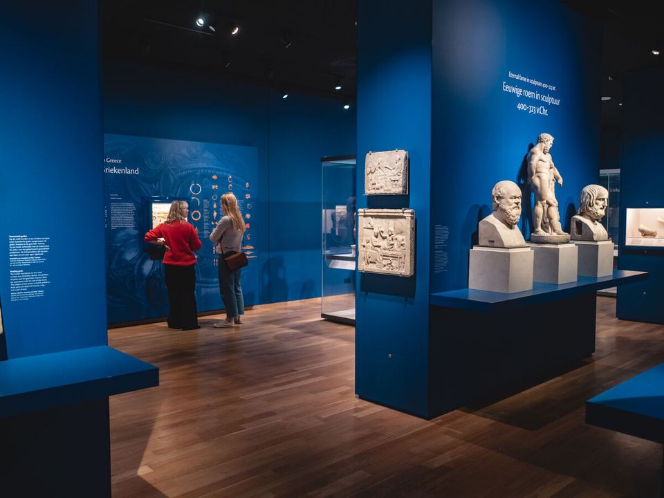 Rijksmuseum van Oudheden internal view with ancient artifacts