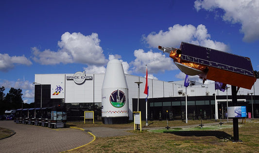Space Expo Noordwijk outside view during a sunny day